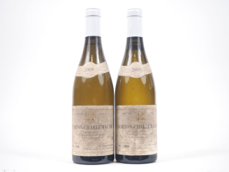 Vente aux enchères 2 BOUTEILLES CORTON CHARLEMAGNE GC PH. D'ISSONCOURT - 2009 - ES