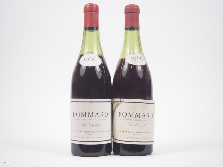 2 BOUTEILLE POMMARD "LES ÉPENOTS" DOMAINE PARENT - 1969 - 4,6 CM/5,2 C