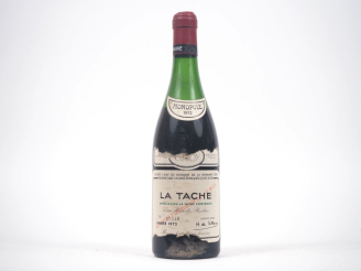 Vente aux enchères 1 BOUTEILLE LA TÂCHE DOMAINE DE LA ROMANEE CONTI - 1972 - 6,5 CM/EA/EL