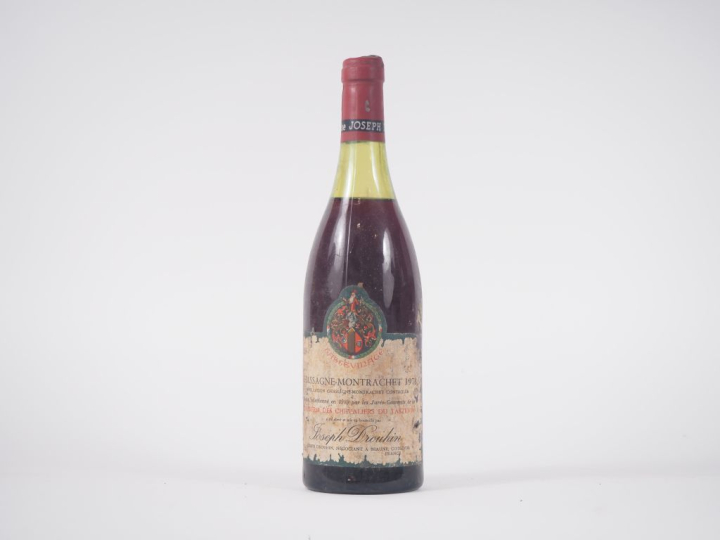 1 BOUTEILLE CHASSAGNE MONTRACHET TASTEVIN J. DROUHIN
 - 1978 - 3,8 CM/