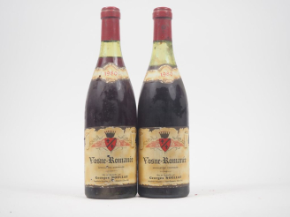 Vente aux enchères 2 BOUTEILLES VOSNE ROMANÉE G. NOELLAT - 1980 - 1 à 3,7 CM