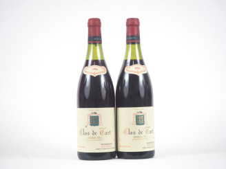 Vente aux enchères 2 BOUTEILLES CLOS DE TART GC MOMMESSIN - 1986 - 1 à 3,4 CM/1 à 3,7 CM
