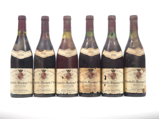 Vente aux enchères 6 BOUTEILLES CHAMBOLLE MUSIGNY 1er CRU "LES CHARMES" AMIOT BERTRAND - 