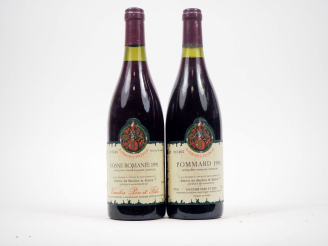 Vente aux enchères 2 BOUTEILLES VAUCHER DE 1991 : 1 VOSNE ROMANÉE/1 POMMARD