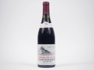 Vente aux enchères 1 BOUTEILLE CLOS VOUGEOT GC CHÂTEAU DE LA TOUR - 1995