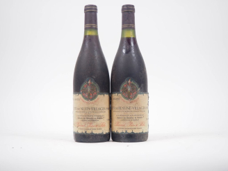Vente aux enchères 2 BOUTEILLES PICARD PÈRE   FILS : 1 CÔTE DE NUITS VILLAGES - 1986- ES/