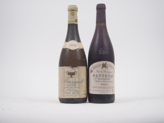 Vente aux enchères 2 BOUTEILLES  : 1 MEURSAULT "LES CLOUS" P. JAVILLIER - 1996 - ES/BS/1 