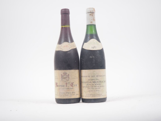 Vente aux enchères 2 BOUTEILLES : 1 BOUTEILLE CHASSAGNE MONTRACHET 1er CRU DOMAINE DU DUC