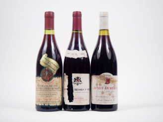 Vente aux enchères 3 BOUTEILLES : 1 BOURGOGNE HAUTES CÔTES DE NUITS - 1988 - ES/1 AUXEY D