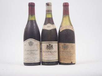 Vente aux enchères 3 BOUTEILLES : 1 POMMARD 1er CRU "LES FREMIERS" H.BOILLOT - 1987 - ES/