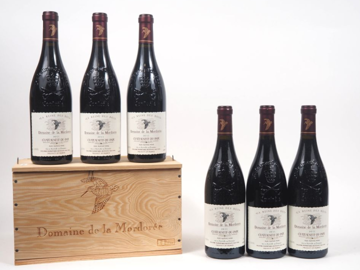 6 BOUTEILLES CHÂTEAUNEUF DU PAPE "LA REINE DES BOIS" DOMAINE DE LA MOR