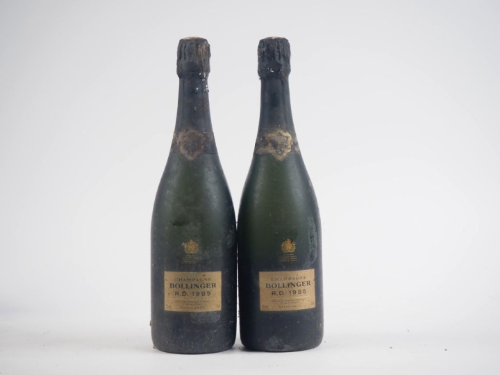 2 BOUTEILLES CHAMPAGNE BOLLINGER R.D. 1985 - BS