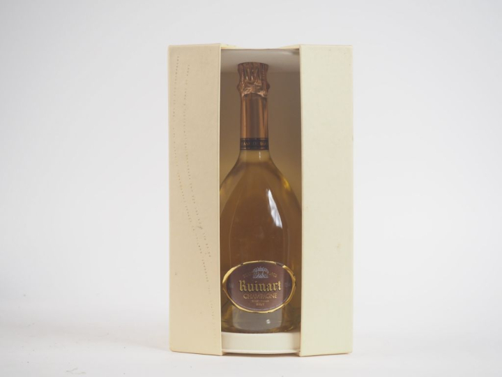 1 BOUTEILLE CHAMPAGNE RUINART "BLANC DE BLANCS" - COFFRET 