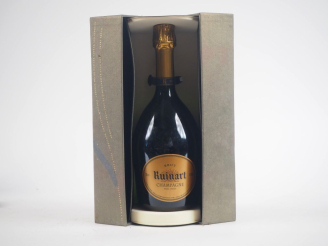 Vente aux enchères 1 BOUTEILLE CHAMPAGNE RUINART - COFFRET ABIMÉ 