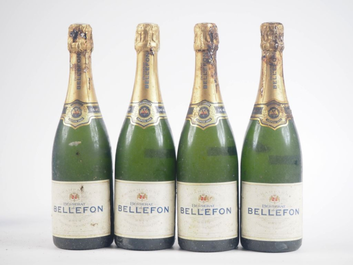 4 BOUTEILLES CHAMPAGNE BESSERAT BELLEFON - BS