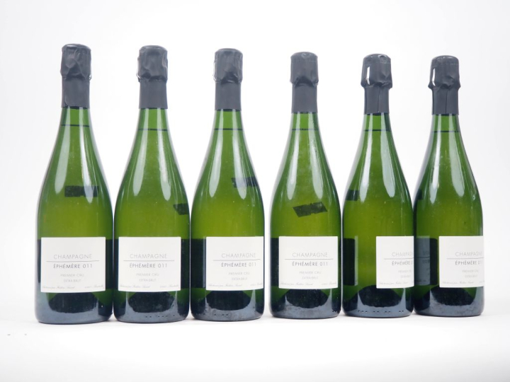 6 BOUTEILLES CHAMPAGNE 1er CRU "EPHEMERE 011"