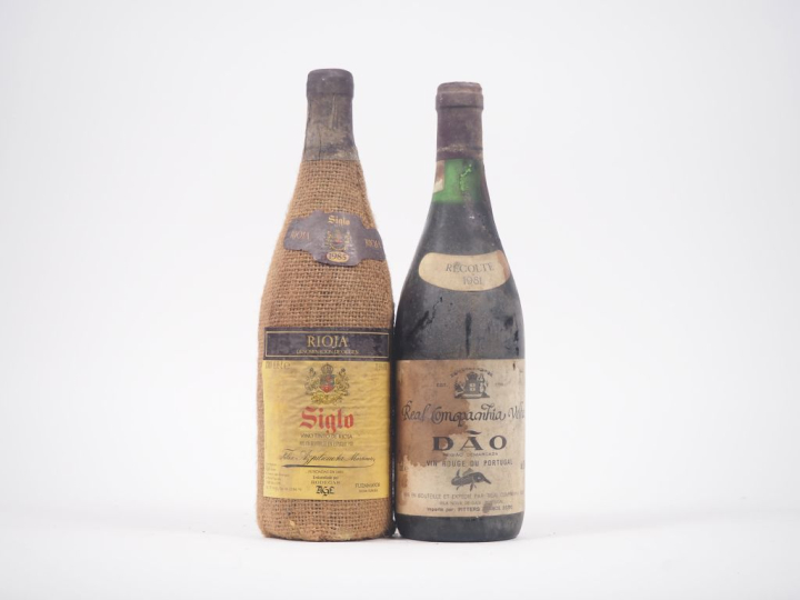 2 BOUTEILLES : 1 BOUTEILLE RIOJA SIGLO - 1985/1 BOUTEILLE REAL COMPANH