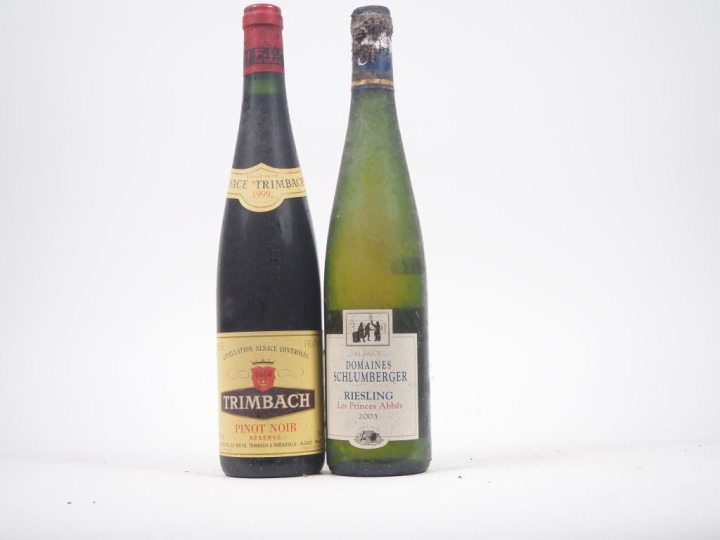 2 BOUTEILLES : 1 TRIMBACH - 1999 - BS/1 RIESLING "LES PRINCES ABBES" D