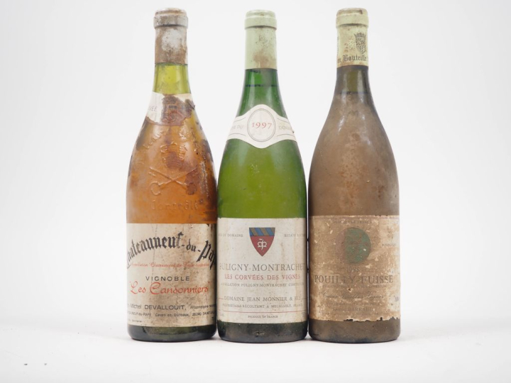 3 BOUTEILLES : 1 CHÂTEAUNEUF DU PAPE "LES CANSONNIERS" J. M. DEVALLOUI