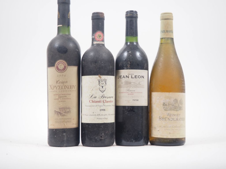 4 BOUTEILLES : 1 ESTATE CHRISOHOOU - 1996/1 CHIANTO CLASSICO "LA PRESU