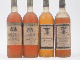 Vente aux enchères 4 BOUTEILLES MONBAZILLAC : 2 PIERRE JEAN - ES/BS /2 CHÂTEAU SAINT CHRI