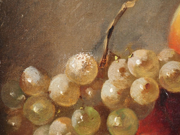 BRUNEL de NEUVILLE. "natures mortes"  Paire d'huiles sur toiles, signé