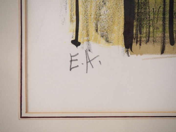 B. BUFFET. "le bouquet de tulipes" Epreuve d'artiste, contresignée en 