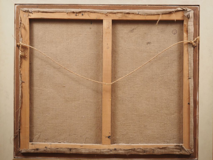 Gérard CALVET.  "Paysage du Midi" Huile sur toile, signée en bas à dro