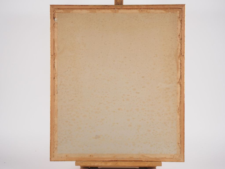 Gérard CALVET.  "portrait de femme" Dessin au crayon, signé en bas à g