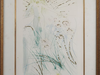 Vente aux enchères DALI.  Lithographie numérotée 121/250 contresignée en bas à droite
