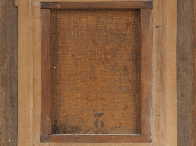 Jean Paul LAURENS.  "Etude, Prélat en prière" Huile sur toile, signée 