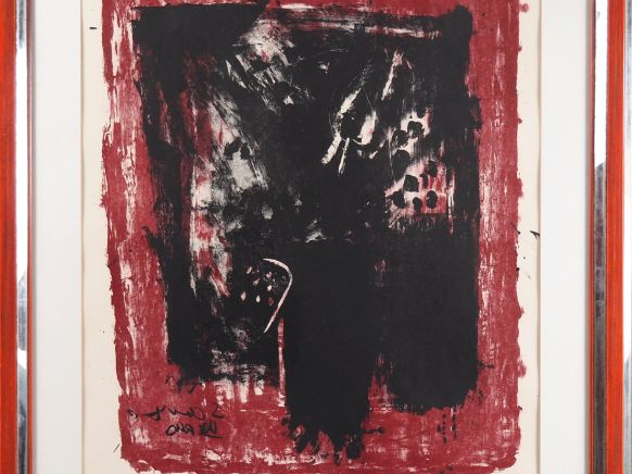 Markus LUPERTZ. "sans titre" Lithographie, épreuve d'artiste Dim. 68 x