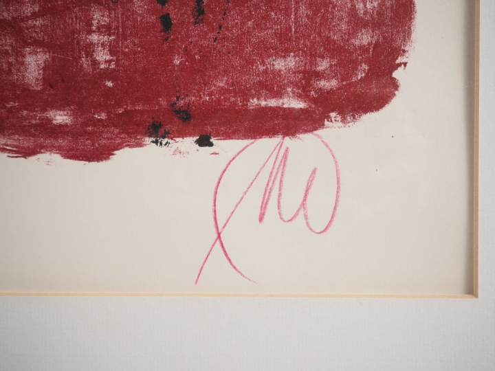 Markus LUPERTZ. "sans titre" Lithographie, épreuve d'artiste Dim. 68 x