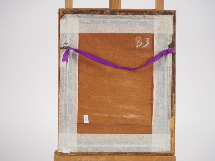 PASCIN.  "jeune fille déshabillée sur un fauteuil club" Aquarelle, cac