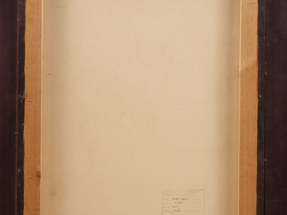 Roman SERLA.  "personnages attablés" Huile sur toile, signée en bas à 