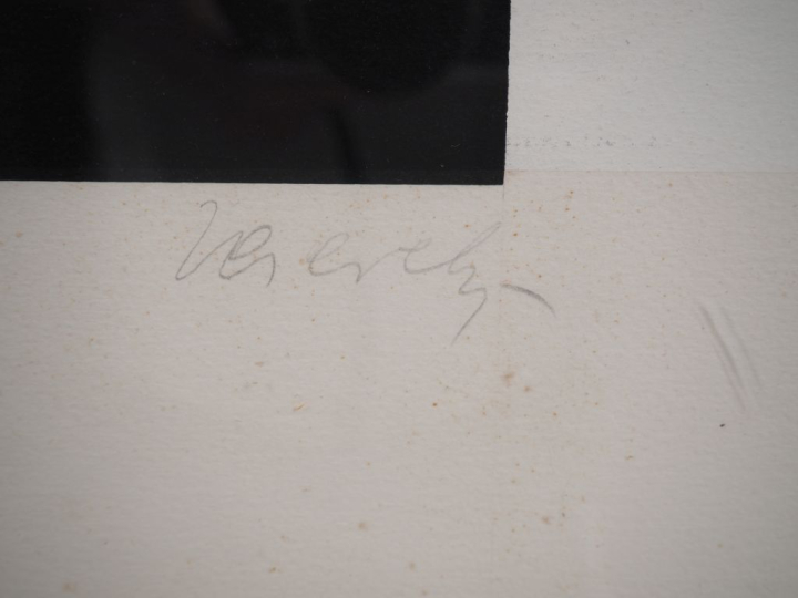 Victor VASARELY.  "Composition" Lithographie numérotée 98/250