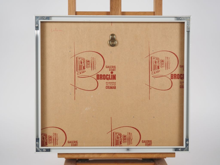 VEUBACH.   "paysage de montagne" Huile sur toile, signée en bas à droi