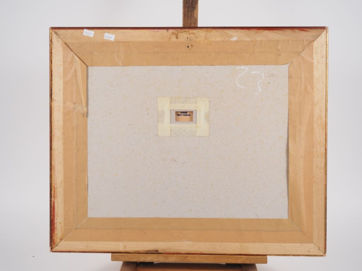 ? "le bateau lavoir" Encre Dim. À vue : 23,5 x 33,5 cm