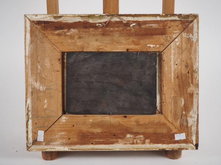 Ecole française XXème.  "nature morte aux fruits" Huile sur panneau Di