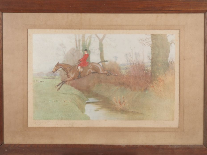 Cecil ALDIN. Suite de 5 gravures en couleurs signées et numérotées. Di