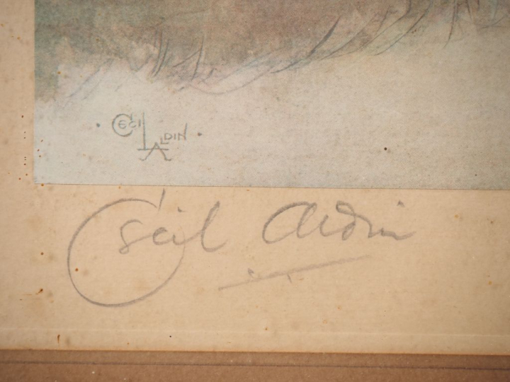 Cecil ALDIN. Suite de 5 gravures en couleurs signées et numérotées. Di