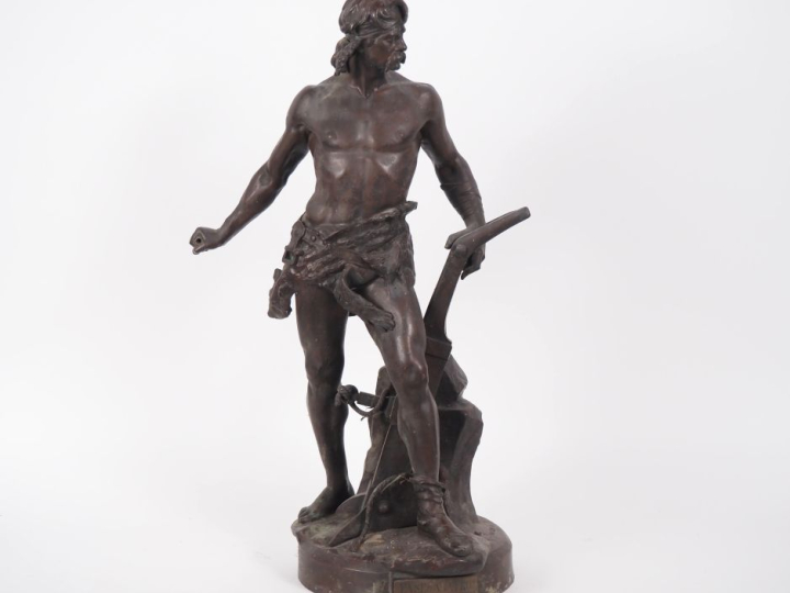 Emile BOISSEAU. "Ense et Aratro, par l'épée et par la charrue". Sculpt