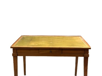Vente aux enchères Bureau fin XIXème début XXème de style Louis XVI en bois naturel, plat