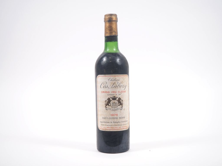 1 BOUTEILLE CHÂTEAU COS LABORY GCC SAINT ESTÈPHE MÉDOC - 1975 - LB/ELS