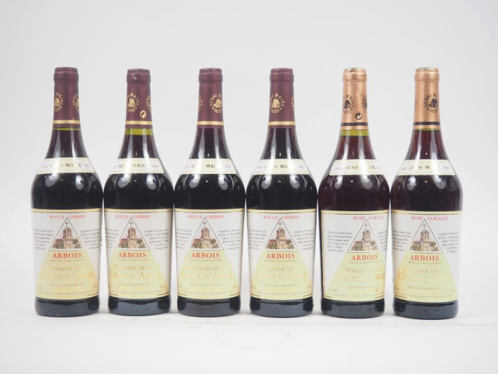 6 BOUTEILLES ARBOIS "DOMAINE DE LA CROIX D'ARGENT" HENRI MAIRE - 1993 