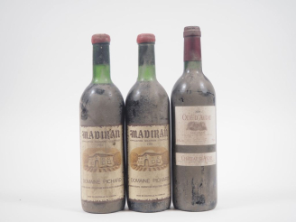 Vente aux enchères 3 BOUTEILLES MADIRAN : 2 DOMAINE RICHARD - 1981 - 1BG / 1LB / 1 CHÂTEA