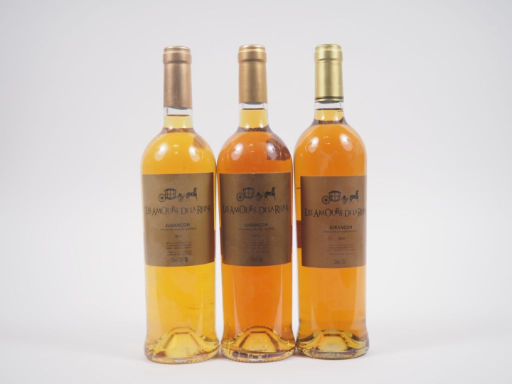 3 BOUTEILLES JURANÇON "LES AMOURS DE LA REINE" : 1 DE 2011 / 1 DE 2015