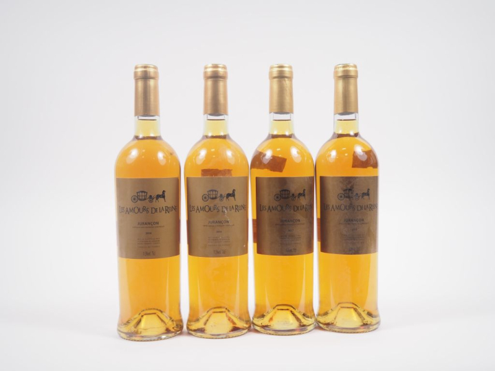 4 BOUTEILLES JURANÇON "LES AMOURS DE LA REINE" : 2  DE 2016 /2 DE 2017
