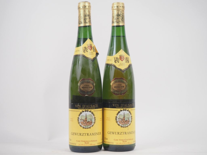 2 BOUTEILLE GEWUZTRAMINER CAVE VINICOLE D'ANDLAU BARR - 1992