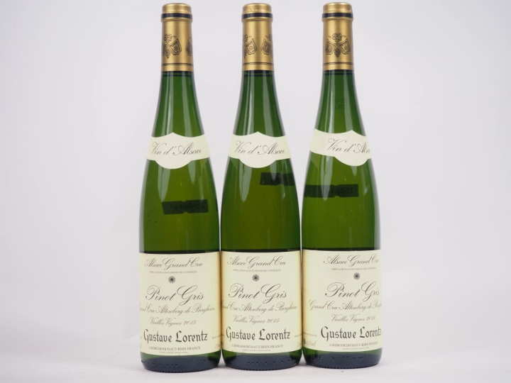 3 BOUTEILLES PINOT GRIS GC "ALTENBERG DE BERGHEIM" VIEILLES VIGNES GUS